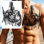 Big Black Tiger Tattoos Waterproof Leopard Tatoos Large Monster Body Arm Legs Tattoo Cool Tiger Face Temporary Tattoos For Women Men Stevvex