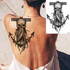 Big Black Tiger Tattoos Waterproof Leopard Tatoos Large Monster Body Arm Legs Tattoo Cool Tiger Face Temporary Tattoos For Women Men Stevvex