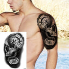 Big Black Tiger Tattoos Waterproof Leopard Tatoos Large Monster Body Arm Legs Tattoo Cool Tiger Face Temporary Tattoos For Women Men Stevvex