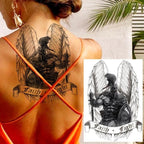 Big Black Tiger Tattoos Waterproof Leopard Tatoos Large Monster Body Arm Legs Tattoo Cool Tiger Face Temporary Tattoos For Women Men Stevvex