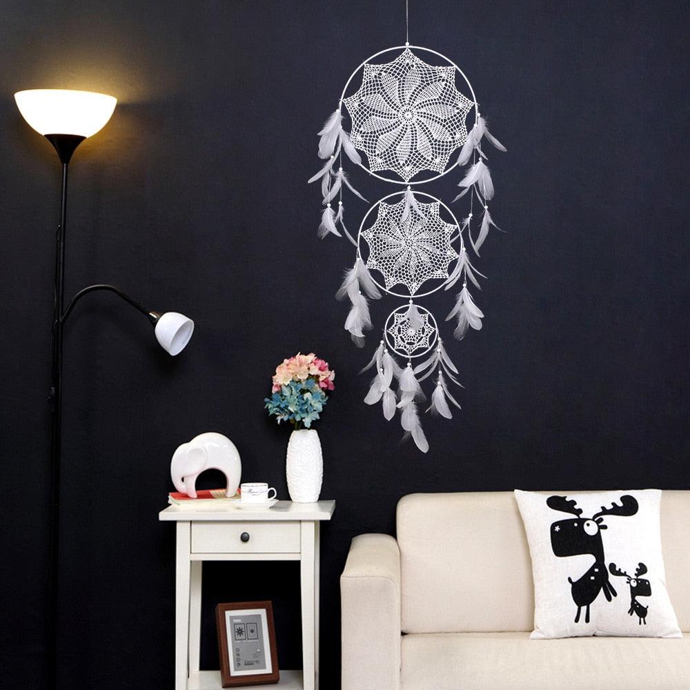Big Dream Catcher Decor For Home Nordic Decoration Home Kids Room Decoration Wind Chimes Dream Catchers Hanging Dream-catcher For Wedding Festival Photography Gifts Stevvex