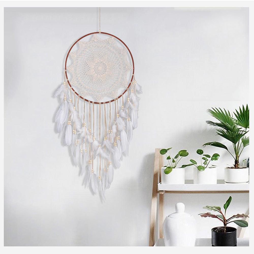 Big Dream Catcher Decor For Home Nordic Decoration Home Kids Room Decoration Wind Chimes Dream Catchers Hanging Dream-catcher For Wedding Festival Photography Gifts Stevvex