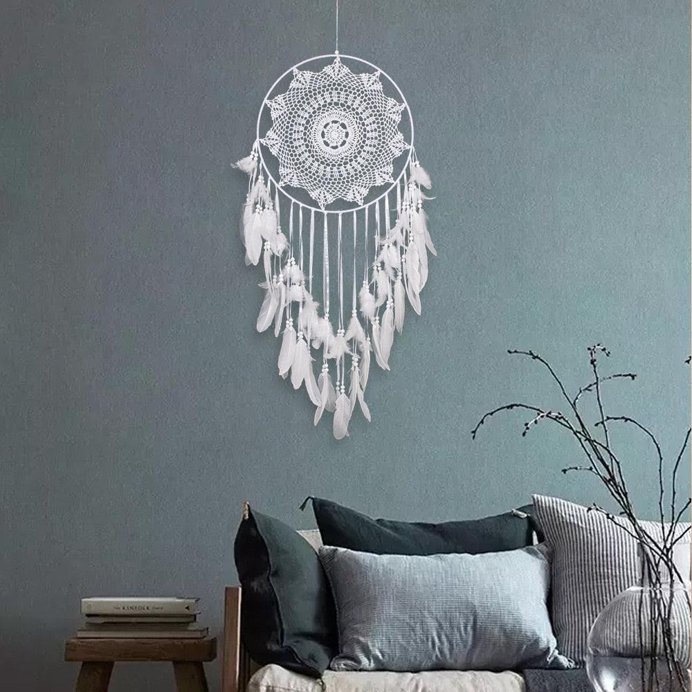 Big Dream Catcher Decor For Home Nordic Decoration Home Kids Room Decoration Wind Chimes Dream Catchers Hanging Dream-catcher For Wedding Festival Photography Gifts Stevvex