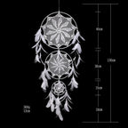 Big Dream Catcher Hanging/Light Decoration Dream Catcher Moon Dream Catcher Room Home Decor Dream Catcher Gifts For Mom Friends Women Girls Wall Decor Bedroom Decoration Stevvex