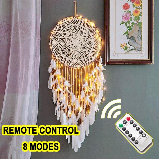 Big Dream Catcher Hanging/Light Decoration Dream Catcher Moon Dream Catcher Room Home Decor Dream Catcher Gifts For Mom Friends Women Girls Wall Decor Bedroom Decoration Stevvex