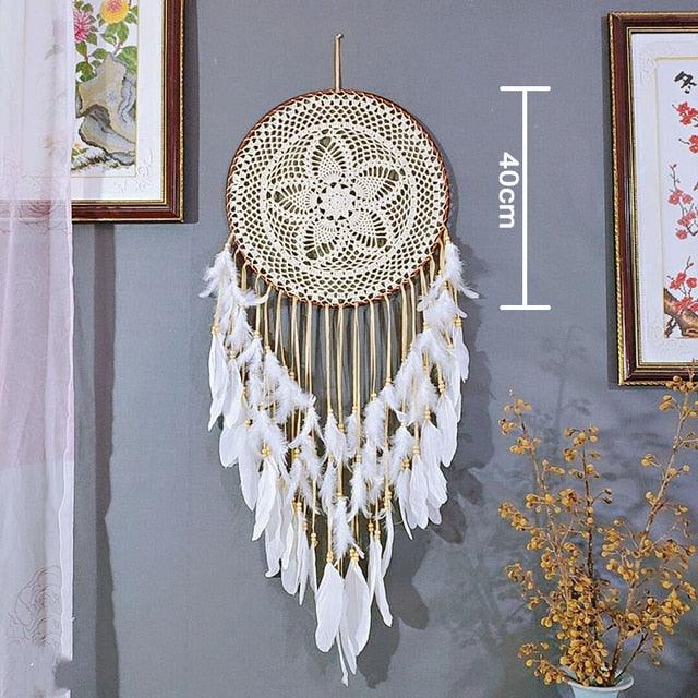 Big Dream Catcher Hanging/Light Decoration Dream Catcher Moon Dream Catcher Room Home Decor Dream Catcher Gifts For Mom Friends Women Girls Wall Decor Bedroom Decoration Stevvex