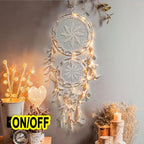Big Dream Catcher Hanging/Light Decoration Dream Catcher Moon Dream Catcher Room Home Decor Dream Catcher Gifts For Mom Friends Women Girls Wall Decor Bedroom Decoration Stevvex