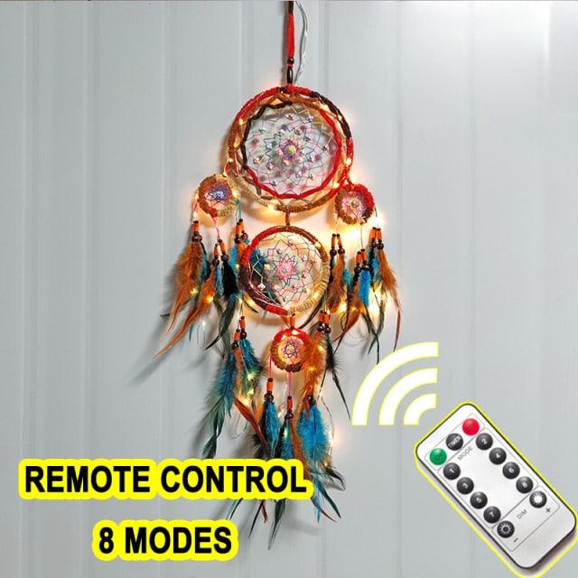 Big Dream Catcher Hanging/Light Decoration Dream Catcher Moon Dream Catcher Room Home Decor Dream Catcher Gifts For Mom Friends Women Girls Wall Decor Bedroom Decoration Stevvex