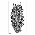 Big Tiger Lion Waterproof Temporary Sticker Tattoo Arm Legs Fake Tattoo Stickers For Adults Realistic Luxury Design For Mens Womens