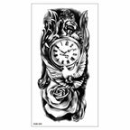 Big Tiger Lion Waterproof Temporary Sticker Tattoo Arm Legs Fake Tattoo Stickers For Adults Realistic Luxury Design For Mens Womens