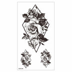 Big Tiger Lion Waterproof Temporary Sticker Tattoo Arm Legs Fake Tattoo Stickers For Adults Realistic Luxury Design For Mens Womens