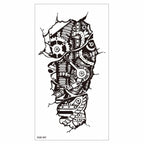 Big Tiger Lion Waterproof Temporary Sticker Tattoo Arm Legs Fake Tattoo Stickers For Adults Realistic Luxury Design For Mens Womens