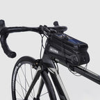 Bike Bag 1.8L Frame Front Tube Cycling Bag Bicycle Waterproof Phone Case Holder Touchscreen Bag Accessories Universal Bicycle Handlebar Bag Top Tube Bike Bag Bicycle Bag Top Tube Bag Bike Phone Case Holder Compatible With Smartphones Stevvex