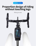 Bike Bag 1.8L Frame Front Tube Cycling Bag Bicycle Waterproof Phone Case Holder Touchscreen Bag Accessories Universal Bicycle Handlebar Bag Top Tube Bike Bag Bicycle Bag Top Tube Bag Bike Phone Case Holder Compatible With Smartphones Stevvex