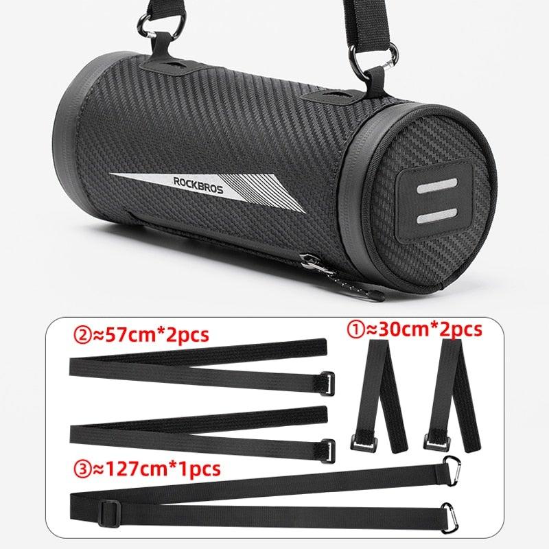 Bike Bag Front Bicycle Portable Handlebar Multi-purpose Large Capacity Backpack Road Cycling Frame Tube Bag Bike Handlebar Bag Front Frame Bag Bike Basket Storage Bag Bicycle Top Tube Bag Lightweight With Shoulder Straps For Road Mountain Bike Cycling Stevvex