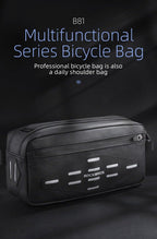 Bike Bag Front Bicycle Portable Handlebar Multi-purpose Large Capacity Backpack Road Cycling Frame Tube Bag Bike Handlebar Bag Front Frame Bag Bike Basket Storage Bag Bicycle Top Tube Bag Lightweight With Shoulder Straps For Road Mountain Bike Cycling Stevvex