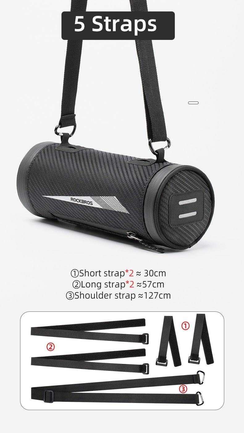 Bike Bag Front Bicycle Portable Handlebar Multi-purpose Large Capacity Backpack Road Cycling Frame Tube Bag Bike Handlebar Bag Front Frame Bag Bike Basket Storage Bag Bicycle Top Tube Bag Lightweight With Shoulder Straps For Road Mountain Bike Cycling Stevvex