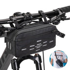 Bike Bag Front Bicycle Portable Handlebar Multi-purpose Large Capacity Backpack Road Cycling Frame Tube Bag Bike Handlebar Bag Front Frame Bag Bike Basket Storage Bag Bicycle Top Tube Bag Lightweight With Shoulder Straps For Road Mountain Bike Cycling Stevvex