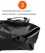 Bike Bag Waterproof Large Capacity Bicycle Bag Cycling Foldable Road Trunk Bike Packing Large Bike Bags Waterproof Bike Bag Under Seat Roll Up Cycling Rear Tail Pack Black 13L Stevvex