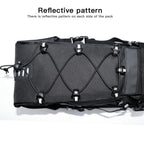 Bike Bag Waterproof Large Capacity Bicycle Bag Cycling Foldable Road Trunk Bike Packing Large Bike Bags Waterproof Bike Bag Under Seat Roll Up Cycling Rear Tail Pack Black 13L Stevvex