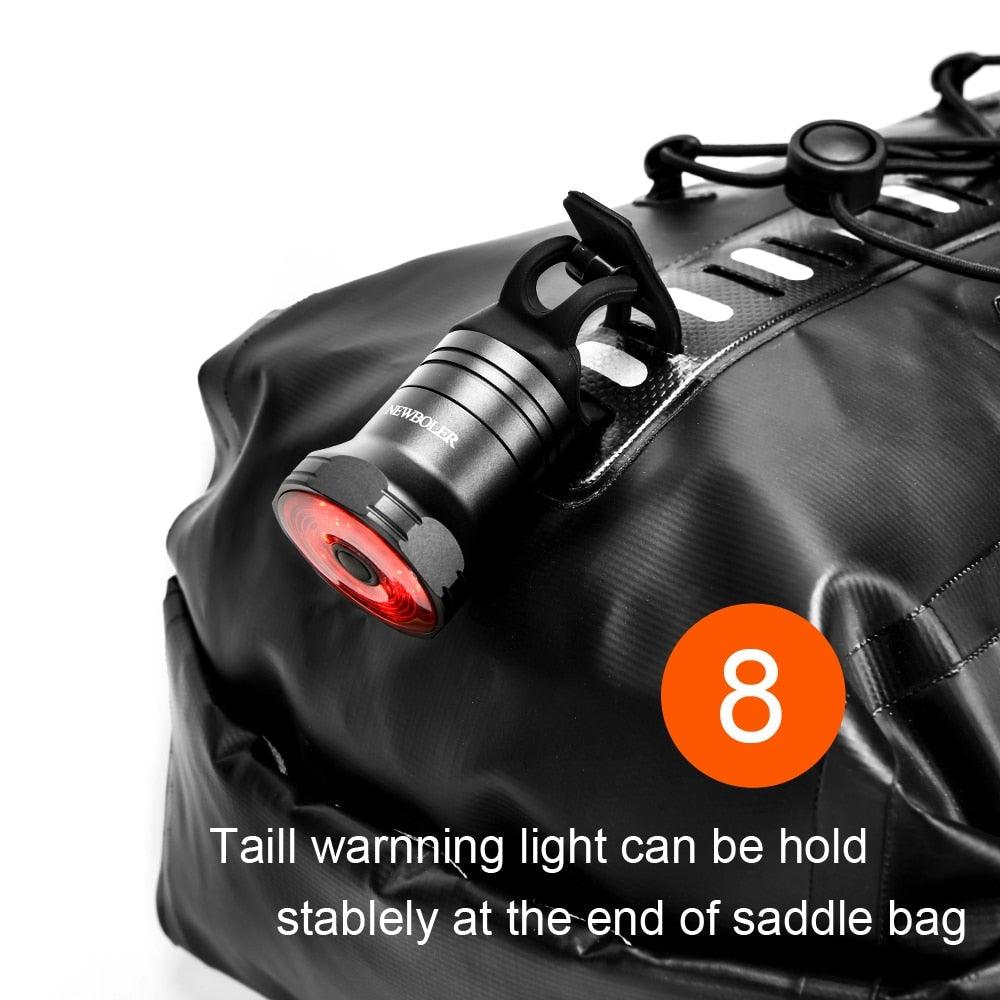 Bike Bag Waterproof Large Capacity Bicycle Bag Cycling Foldable Road Trunk Bike Packing Large Bike Bags Waterproof Bike Bag Under Seat Roll Up Cycling Rear Tail Pack Black 13L Stevvex