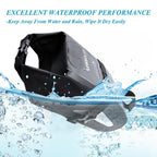 Bike Bag Waterproof Large Capacity Bicycle Bag Cycling Foldable Road Trunk Bike Packing Large Bike Bags Waterproof Bike Bag Under Seat Roll Up Cycling Rear Tail Pack Black 13L Stevvex