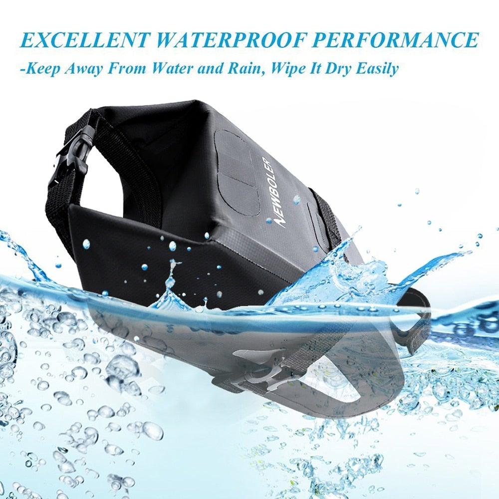 Bike Bag Waterproof Large Capacity Bicycle Bag Cycling Foldable Road Trunk Bike Packing Large Bike Bags Waterproof Bike Bag Under Seat Roll Up Cycling Rear Tail Pack Black 13L Stevvex