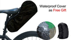 Bike Bag Waterproof Large Capacity Bicycle Bag Cycling Foldable Road Trunk Bike Packing Large Bike Bags Waterproof Bike Bag Under Seat Roll Up Cycling Rear Tail Pack Black 13L Stevvex