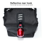 Bike Bag Waterproof Large Capacity Bicycle Bag Cycling Foldable Road Trunk Bike Packing Large Bike Bags Waterproof Bike Bag Under Seat Roll Up Cycling Rear Tail Pack Black 13L Stevvex