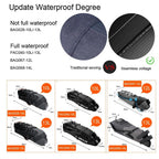 Bike Bag Waterproof Large Capacity Bicycle Bag Cycling Foldable Road Trunk Bike Packing Large Bike Bags Waterproof Bike Bag Under Seat Roll Up Cycling Rear Tail Pack Black 13L Stevvex