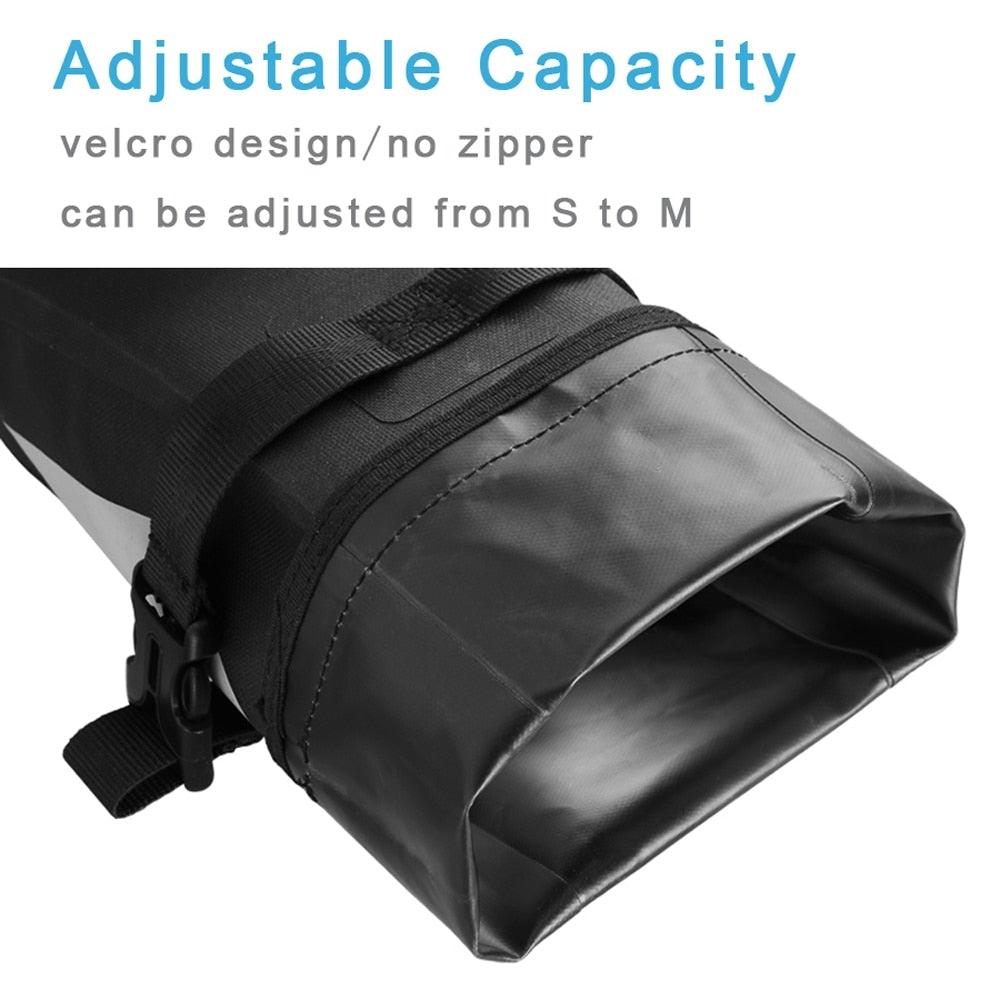 Bike Bag Waterproof Large Capacity Bicycle Bag Cycling Foldable Road Trunk Bike Packing Large Bike Bags Waterproof Bike Bag Under Seat Roll Up Cycling Rear Tail Pack Black 13L Stevvex