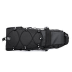 Bike Bag Waterproof Large Capacity Bicycle Bag Cycling Foldable Road Trunk Bike Packing Large Bike Bags Waterproof Bike Bag Under Seat Roll Up Cycling Rear Tail Pack Black 13L Stevvex