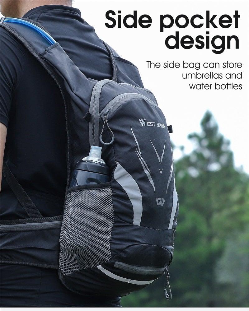 Bike Bags Portable Waterproof Backpack Cycling Water Bag Outdoor Sport Climbing Hiking Pouch Hydration Backpack  Bike Backpack  Mountain Biking Daypack Cycling Hiking Bicycle 10L Stevvex