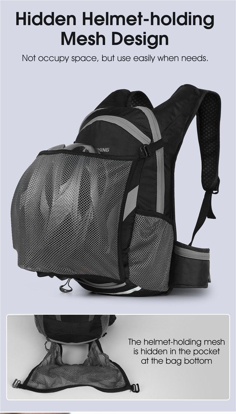 Bike Bags Portable Waterproof Backpack Cycling Water Bag Outdoor Sport Climbing Hiking Pouch Hydration Backpack  Bike Backpack  Mountain Biking Daypack Cycling Hiking Bicycle 10L Stevvex
