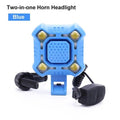 Bike Bell 4 Lamp Cycling Light 1200mAh Electric Horn Waterproof USB Charging Loud Alarm Security Bicycle Bell Bright Eyes Fully Waterproof Lumen Rechargeable Mountain Road Bike Headlight Stevvex
