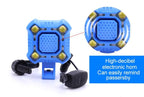 Bike Bell 4 Lamp Cycling Light 1200mAh Electric Horn Waterproof USB Charging Loud Alarm Security Bicycle Bell Bright Eyes Fully Waterproof Lumen Rechargeable Mountain Road Bike Headlight Stevvex