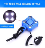 Bike Bell 4 Lamp Cycling Light 1200mAh Electric Horn Waterproof USB Charging Loud Alarm Security Bicycle Bell Bright Eyes Fully Waterproof Lumen Rechargeable Mountain Road Bike Headlight Stevvex