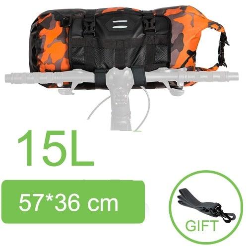 Bike Front Tube Bag Waterproof Bicycle Handlebar Basket Pack Cycling Front Frame Bicycle Accessories Waterproof Handlebar Bags Bike packing Bags Front Packs For Road Bicycles Bike Packing Accessories Stevvex