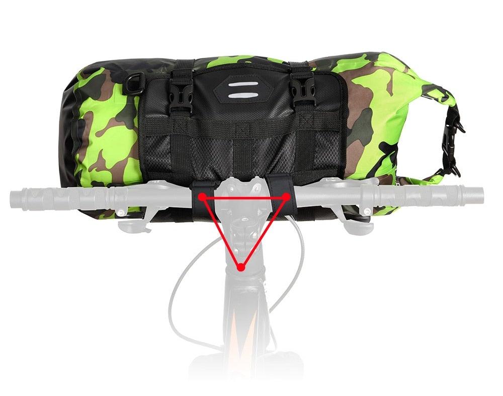 Bike Front Tube Bag Waterproof Bicycle Handlebar Basket Pack Cycling Front Frame Bicycle Accessories Waterproof Handlebar Bags Bike packing Bags Front Packs For Road Bicycles Bike Packing Accessories Stevvex