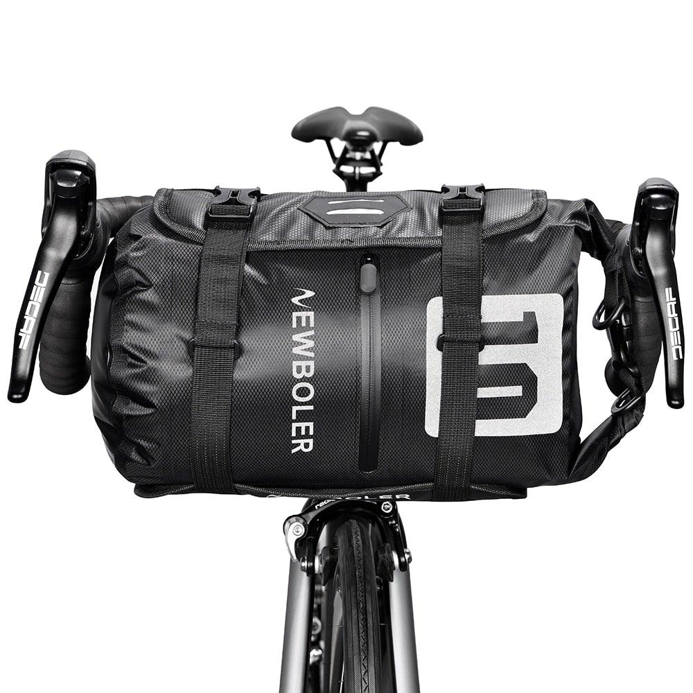 Bike Front Tube Bag Waterproof Bicycle Handlebar Basket Pack Cycling Front Frame Bicycle Accessories Waterproof Handlebar Bags Bike packing Bags Front Packs For Road Bicycles Bike Packing Accessories Stevvex