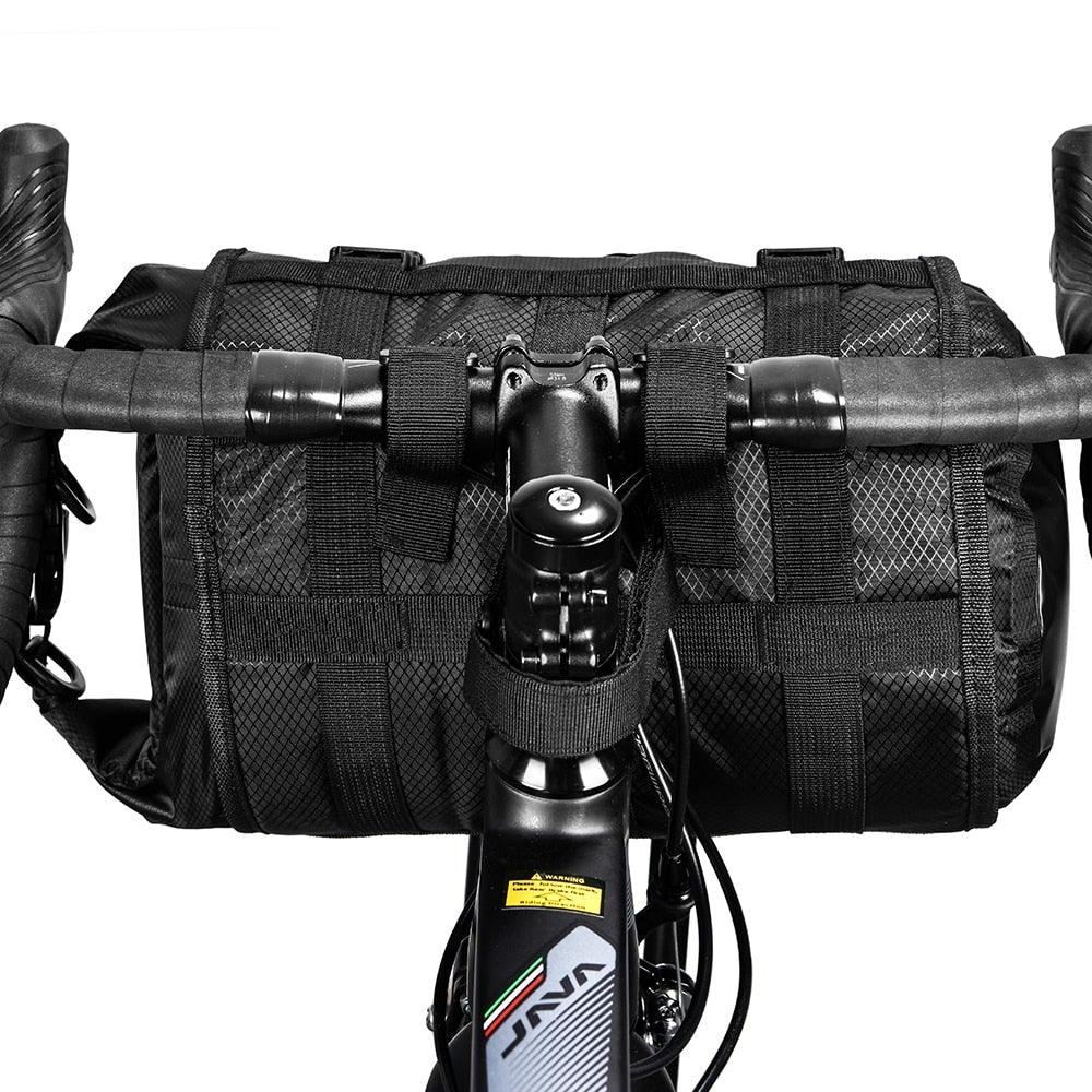 Bike Front Tube Bag Waterproof Bicycle Handlebar Basket Pack Cycling Front Frame Bicycle Accessories Waterproof Handlebar Bags Bike packing Bags Front Packs For Road Bicycles Bike Packing Accessories Stevvex