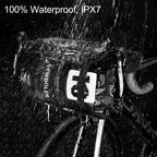Bike Front Tube Bag Waterproof Bicycle Handlebar Basket Pack Cycling Front Frame Bicycle Accessories Waterproof Handlebar Bags Bike packing Bags Front Packs For Road Bicycles Bike Packing Accessories Stevvex