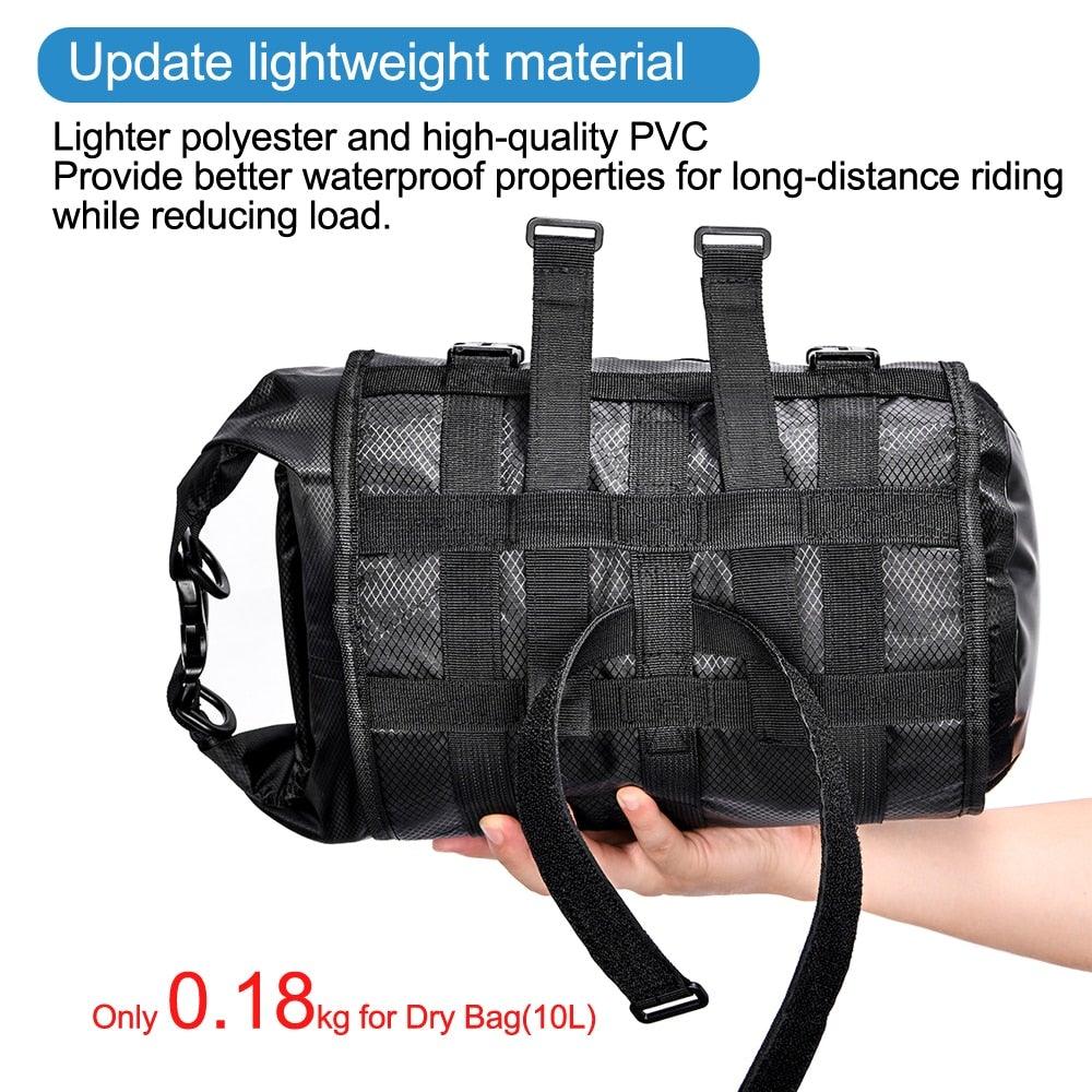 Bike Front Tube Bag Waterproof Bicycle Handlebar Basket Pack Cycling Front Frame Bicycle Accessories Waterproof Handlebar Bags Bike packing Bags Front Packs For Road Bicycles Bike Packing Accessories Stevvex