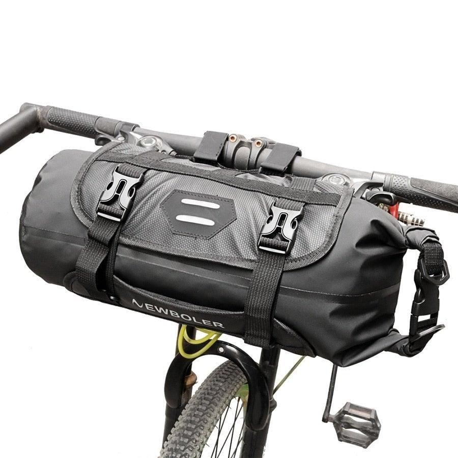 Bike Front Tube Bag Waterproof Bicycle Handlebar Basket Pack Cycling Front Frame Bicycle Accessories Waterproof Handlebar Bags Bike packing Bags Front Packs For Road Bicycles Bike Packing Accessories Stevvex