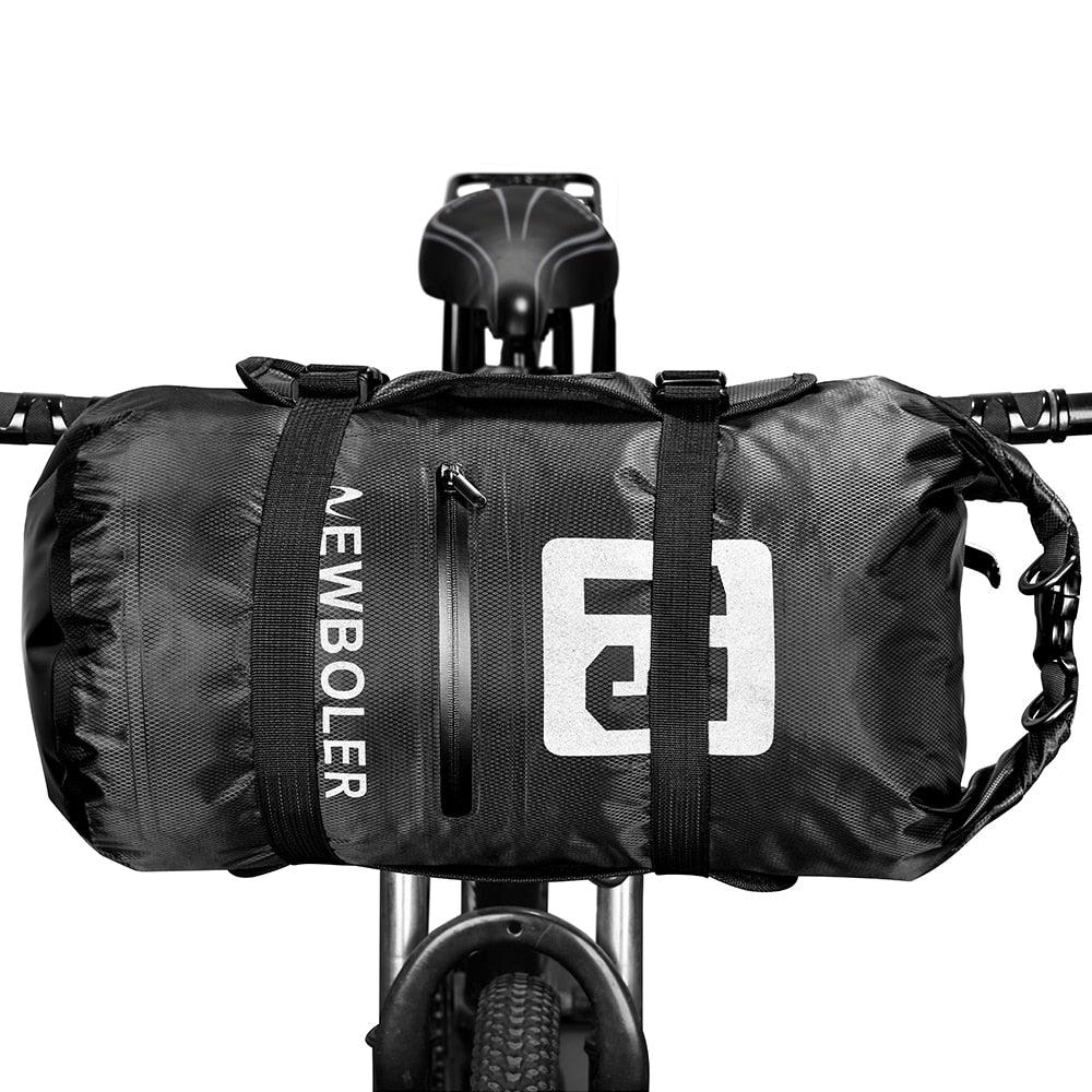 Bike Front Tube Bag Waterproof Bicycle Handlebar Basket Pack Cycling Front Frame Bicycle Accessories Waterproof Handlebar Bags Bike packing Bags Front Packs For Road Bicycles Bike Packing Accessories Stevvex