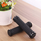 Bike Handlebar Cover Grips Anti-Slip Mountain Road Cycling Bike Bicycle Smooth Soft Rubber Handle Grip Lock Bar Non-Slip-Rubber Bicycle Handle Grip With Aluminum Lock Rubber Comfortable Bike Grips Stevvex