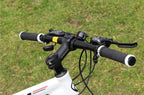 Bike Handlebar Cover Grips Anti-Slip Mountain Road Cycling Bike Bicycle Smooth Soft Rubber Handle Grip Lock Bar Non-Slip-Rubber Bicycle Handle Grip With Aluminum Lock Rubber Comfortable Bike Grips Stevvex