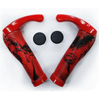 Bike Handlebar Ergonomics Bicycle Grips Bar Ends Plugs Grips Comfortable Bike Handle Grips Ergonomic Bike Grips Shock Absorption Mountain Bike Grips Non-Slip Bicycle Grips Aluminum Alloy Rings For Bicycle Stevvex