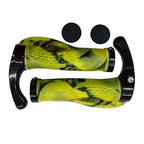 Bike Handlebar Ergonomics Bicycle Grips Bar Ends Plugs Grips Comfortable Bike Handle Grips Ergonomic Bike Grips Shock Absorption Mountain Bike Grips Non-Slip Bicycle Grips Aluminum Alloy Rings For Bicycle Stevvex