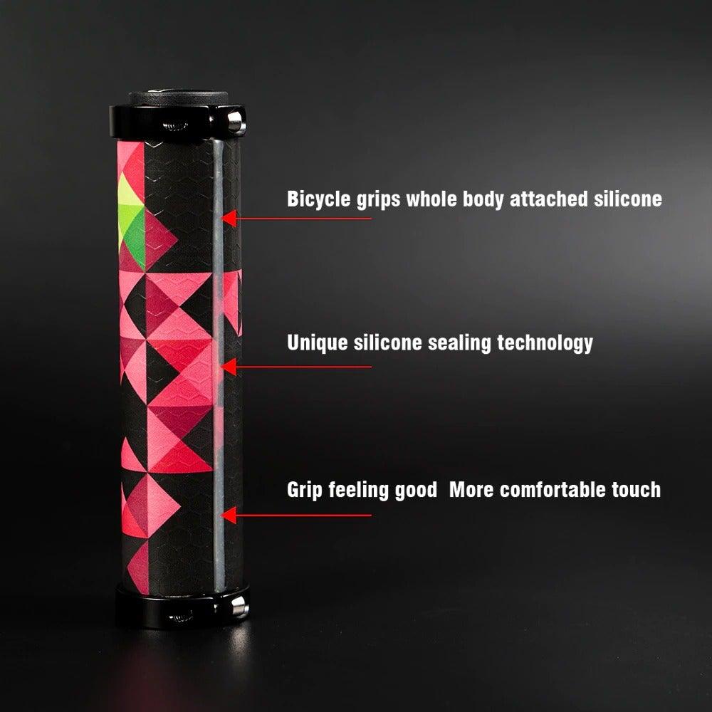 Bike Handlebar Grips Lock On Bicycle Grips MTB Gel Silicone Mountain Bike Cycling Handle Bar Grips Non-slip Lock-on Bicycle Hand Bike Grips For Mountain Bike Scooter Stevvex